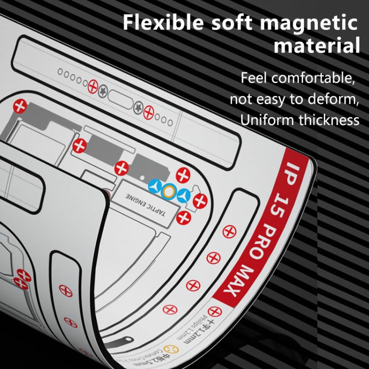 For iPhone 13 MaAnt Double-sided Screw Positioning Flexible Soft Magnetic Pad