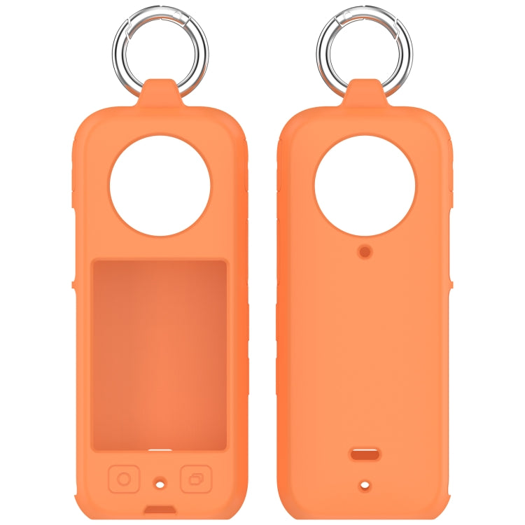 For Insta 360 X4 Portable Silicone Protective Case(Orange)