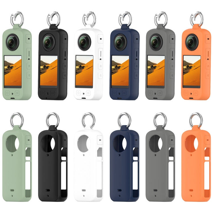 For Insta 360 X4 Portable Silicone Protective Case(Ice Green)