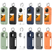 For Insta 360 X4 Portable Silicone Protective Case(Black)
