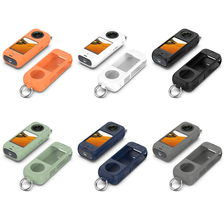 For Insta 360 X4 Portable Silicone Protective Case(Black)