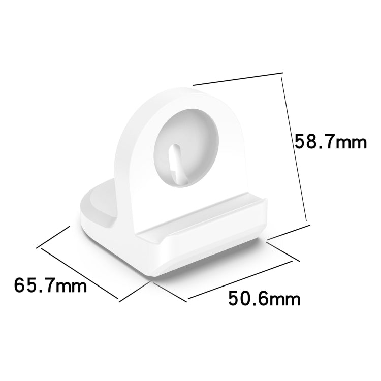 For Fitbit Ace LTE Smart Watch Silicone Charging Bracket(White)