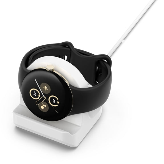 For Fitbit Ace LTE Smart Watch Silicone Charging Bracket(White)