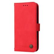 For Redmi K70 Ultra Skin Feel Life Tree Metal Button Leather Phone Case(Red)
