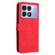 For Redmi K70 Ultra Skin Feel Life Tree Metal Button Leather Phone Case(Red)