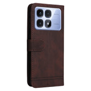 For Redmi K70 Ultra Skin Feel Life Tree Metal Button Leather Phone Case(Brown)