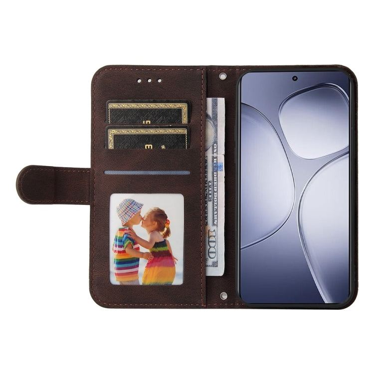 For Redmi K70 Ultra Skin Feel Life Tree Metal Button Leather Phone Case(Brown)