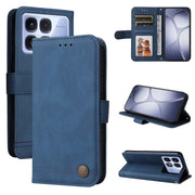 For Redmi K70 Ultra Skin Feel Life Tree Metal Button Leather Phone Case(Blue)