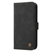 For Samsung Galaxy S25 5G Skin Feel Life Tree Metal Button Leather Phone Case(Black)