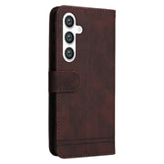 For Samsung Galaxy S25+ 5G Skin Feel Life Tree Metal Button Leather Phone Case(Brown)