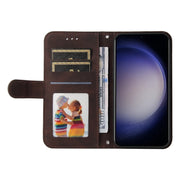 For Samsung Galaxy S25+ 5G Skin Feel Life Tree Metal Button Leather Phone Case(Brown)