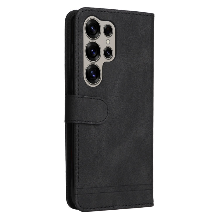 For Samsung Galaxy S25 Ultra 5G Skin Feel Life Tree Metal Button Leather Phone Case(Black)