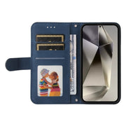 For Samsung Galaxy S25 Ultra 5G Skin Feel Life Tree Metal Button Leather Phone Case(Blue)