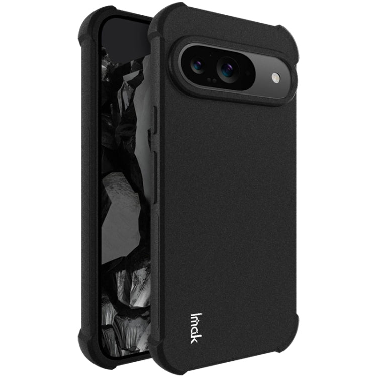 For Google Pixel 9 / Pixel 9 Pro imak Shockproof Airbag TPU Phone Case(Matte Black)
