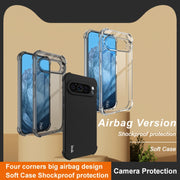 For Google Pixel 9 Pro XL imak Shockproof Airbag TPU Phone Case(Transparent Black)