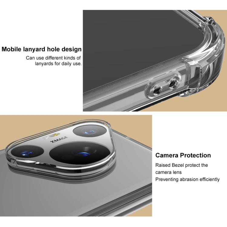 For Google Pixel 9 Pro XL imak Shockproof Airbag TPU Phone Case(Transparent)