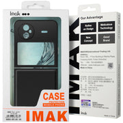 For Motorola Razr 50 / Razr 2024 imak Ruiyi Series Carbon Fiber PU + PC Phone Case