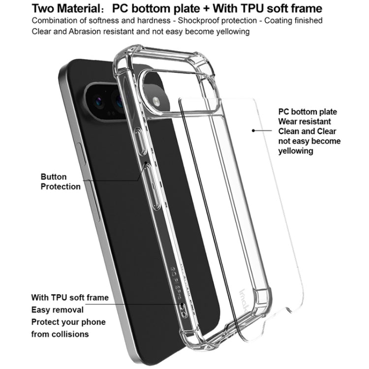 For Google Pixel 9 / Pixel 9 Pro IMAK Space Shield PC + TPU Airbag Shockproof Phone Case(Transparent)