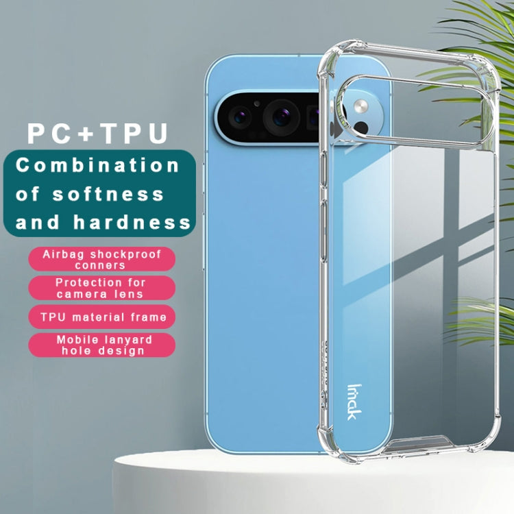 For Google Pixel 9 Pro XL IMAK Space Shield PC + TPU Airbag Shockproof Phone Case(Transparent)
