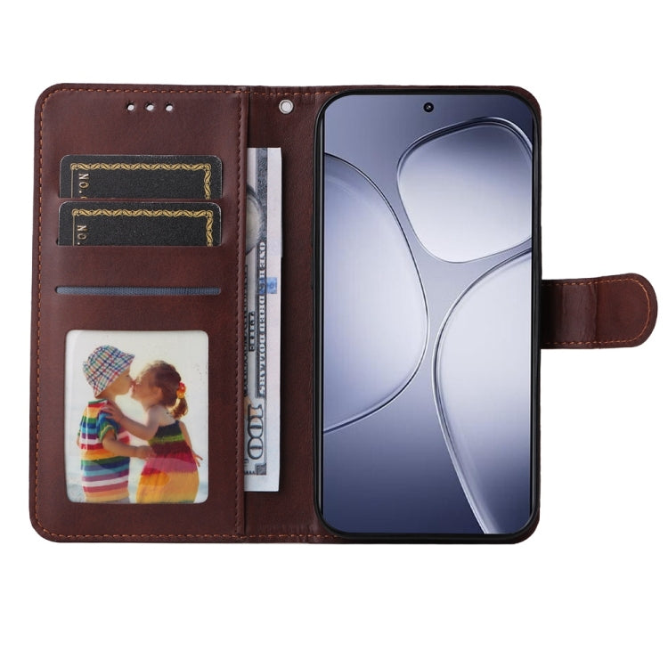 For Redmi K70 Ultra Classic Calf Texture Flip Leather Phone Case(Brown)