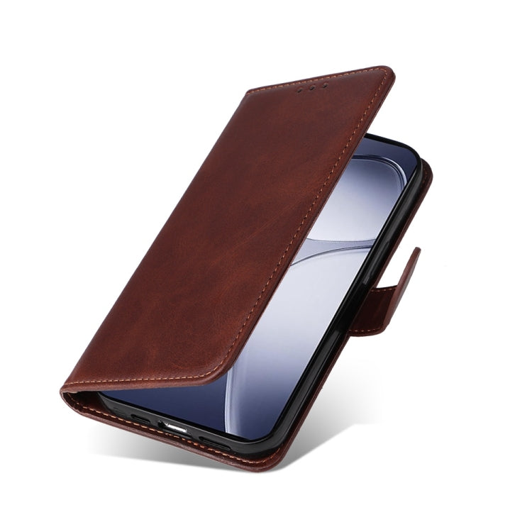 For Redmi K70 Ultra Classic Calf Texture Flip Leather Phone Case(Brown)