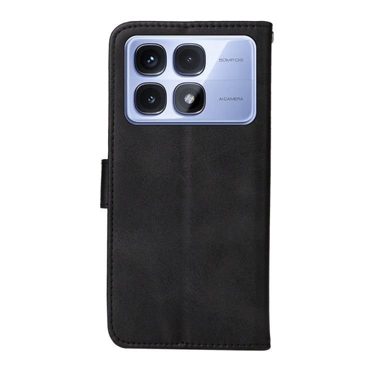 For Redmi K70 Ultra Classic Calf Texture Flip Leather Phone Case(Black)