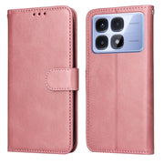 For Redmi K70 Ultra Classic Calf Texture Flip Leather Phone Case(Rose Gold)