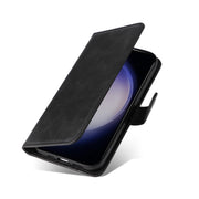 For Samsung Galaxy S25 5G Classic Calf Texture Flip Leather Phone Case(Black)