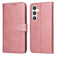 For Samsung Galaxy S25 5G Classic Calf Texture Flip Leather Phone Case(Rose Gold) - Galaxy S25 5G Cases by PMC Jewellery | Online Shopping South Africa | PMC Jewellery | Buy Now Pay Later Mobicred