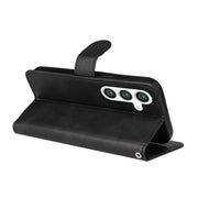 For Samsung Galaxy S25+ 5G Classic Calf Texture Flip Leather Phone Case(Black)