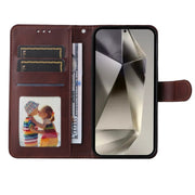 For Samsung Galaxy S25 Ultra 5G Classic Calf Texture Flip Leather Phone Case(Brown)