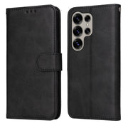 For Samsung Galaxy S25 Ultra 5G Classic Calf Texture Flip Leather Phone Case(Black)