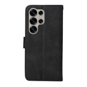 For Samsung Galaxy S25 Ultra 5G Classic Calf Texture Flip Leather Phone Case(Black)