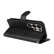 For Samsung Galaxy S25 Ultra 5G Classic Calf Texture Flip Leather Phone Case(Black)