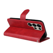 For Samsung Galaxy S25 Ultra 5G Classic Calf Texture Flip Leather Phone Case(Red)
