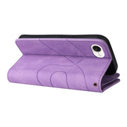 For iPhone 16e Dual-color 9 Card Slots Zipper Wallet Leather Phone Case(Purple)