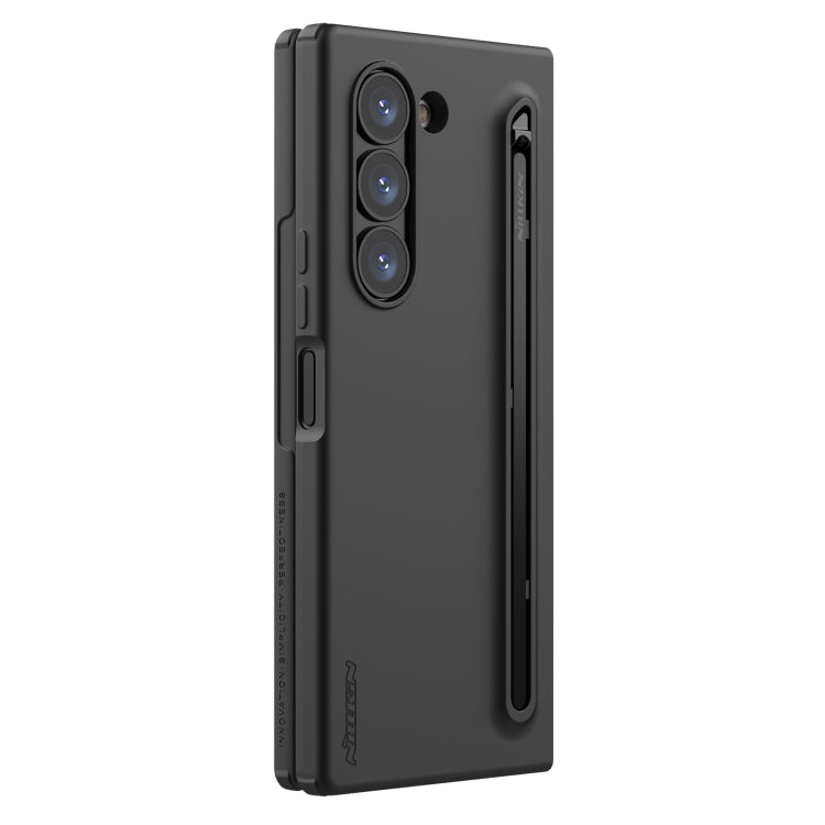 For Samsung Galaxy Z Fold6 5G NILLKIN Flex Pure PC + Liquid Silicone Phone Case with S Pen(Black)