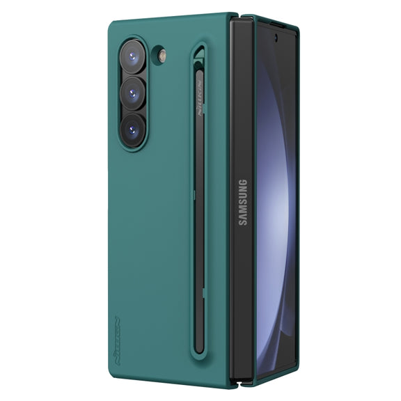 For Samsung Galaxy Z Fold6 5G NILLKIN Flex Pure PC + Liquid Silicone Phone Case with S Pen(Green)