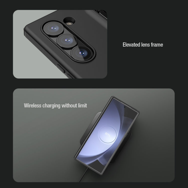For Samsung Galaxy Z Fold6 5G NILLKIN Flex Pure PC + Liquid Silicone Phone Case with S Pen(Black)