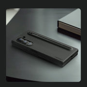 For Samsung Galaxy Z Fold6 5G NILLKIN Flex Pure PC + Liquid Silicone Phone Case with S Pen(Black)
