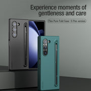 For Samsung Galaxy Z Fold6 5G NILLKIN Flex Pure PC + Liquid Silicone Phone Case with S Pen(Green)