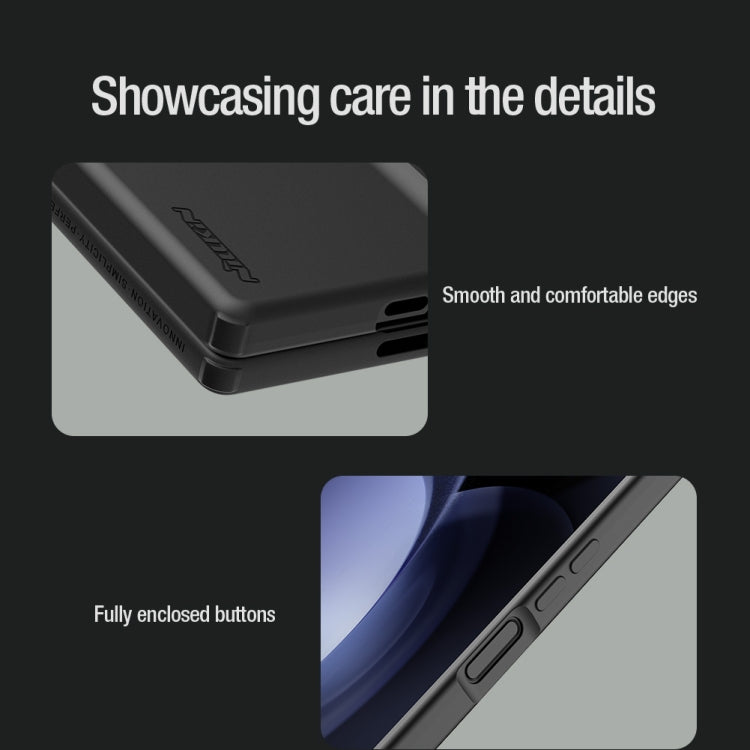 For Samsung Galaxy Z Fold6 5G NILLKIN Flex Pure PC + Liquid Silicone Phone Case with S Pen(Green)