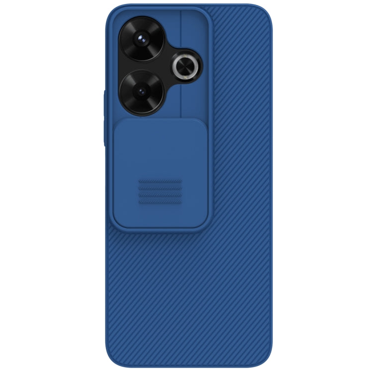 For Xiaomi Poco M6 4G NILLKIN Black Mirror Series Camshield PC Phone Case(Blue)