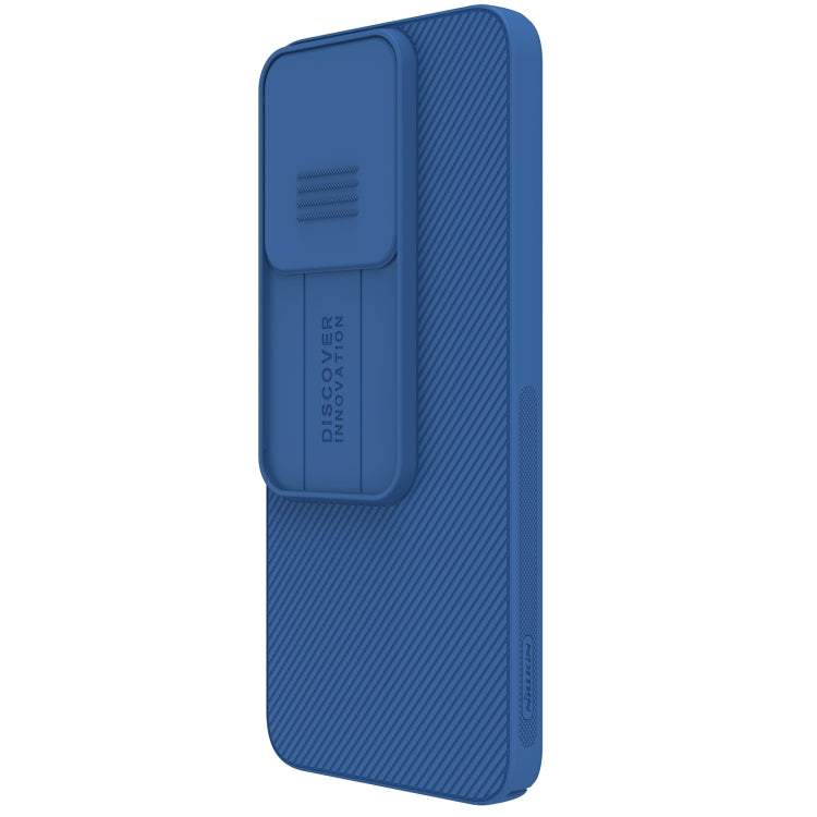 For Xiaomi Poco M6 4G NILLKIN Black Mirror Series Camshield PC Phone Case(Blue)