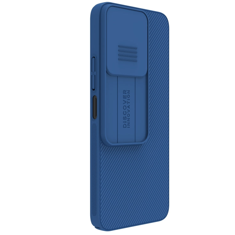 For Xiaomi Poco M6 4G NILLKIN Black Mirror Series Camshield PC Phone Case(Blue)