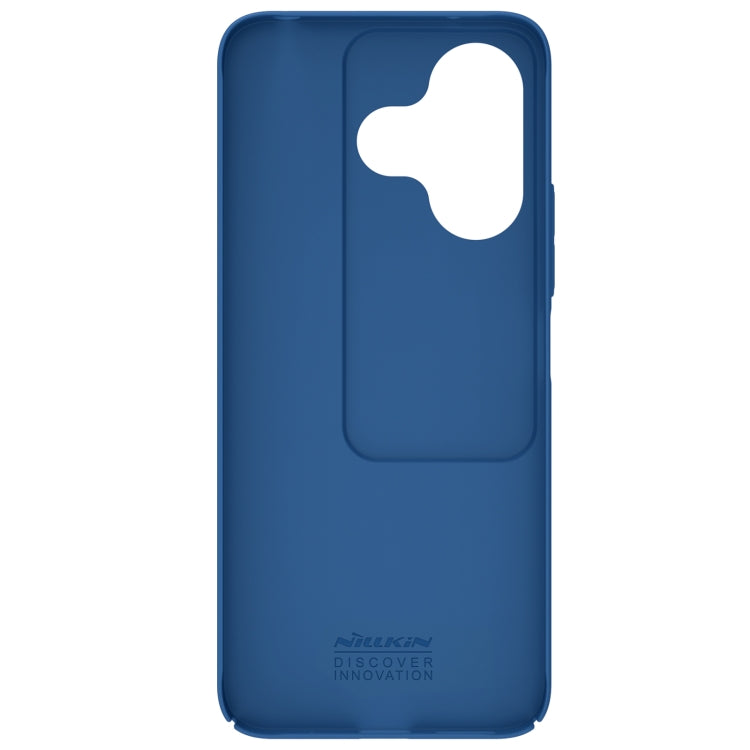 For Xiaomi Poco M6 4G NILLKIN Black Mirror Series Camshield PC Phone Case(Blue)