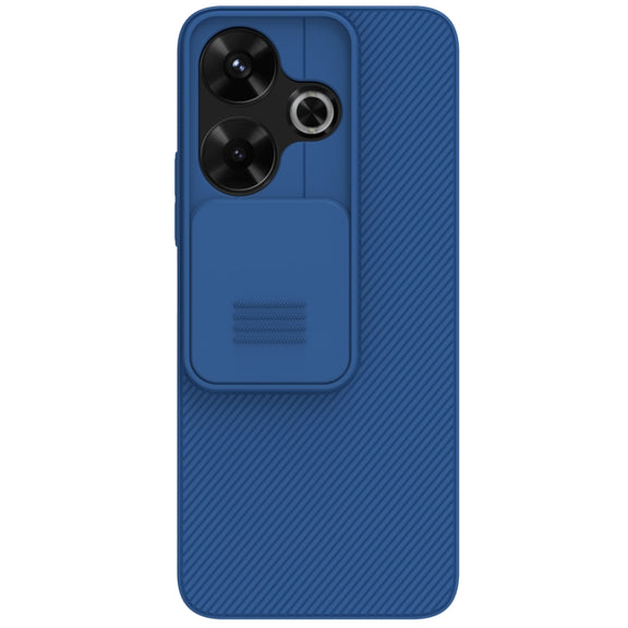 For Xiaomi Poco M6 4G NILLKIN Black Mirror Series Camshield PC Phone Case(Blue)