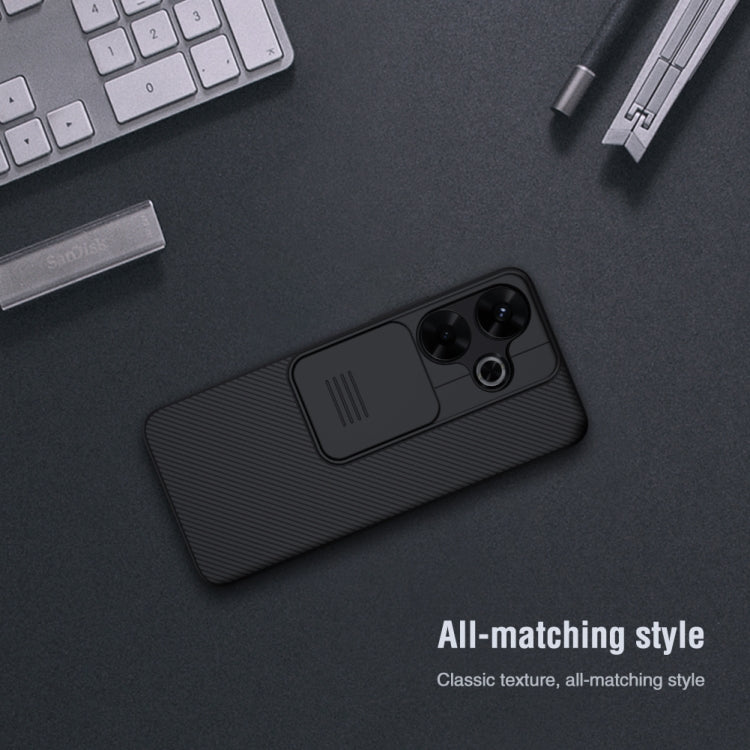 For Xiaomi Poco M6 4G NILLKIN Black Mirror Series Camshield PC Phone Case(Black)
