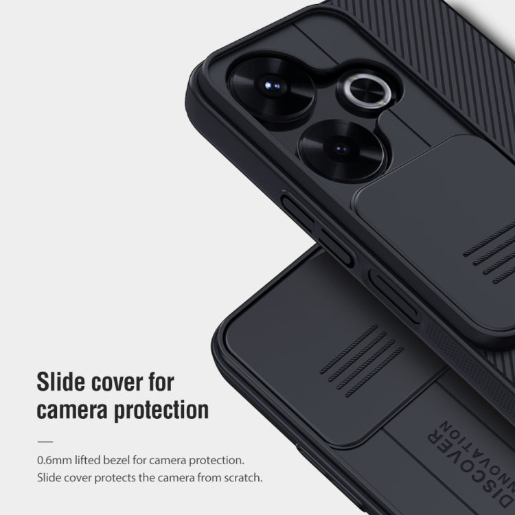 For Xiaomi Poco M6 4G NILLKIN Black Mirror Series Camshield PC Phone Case(Black)