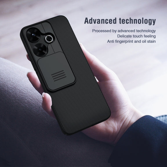 For Xiaomi Poco M6 4G NILLKIN Black Mirror Series Camshield PC Phone Case(Black)
